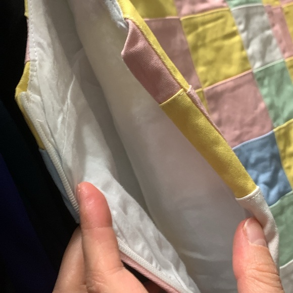 Springtime Dress! New never worn! Pastel individually sewn squares, UNIQUE! - Picture 7 of 7